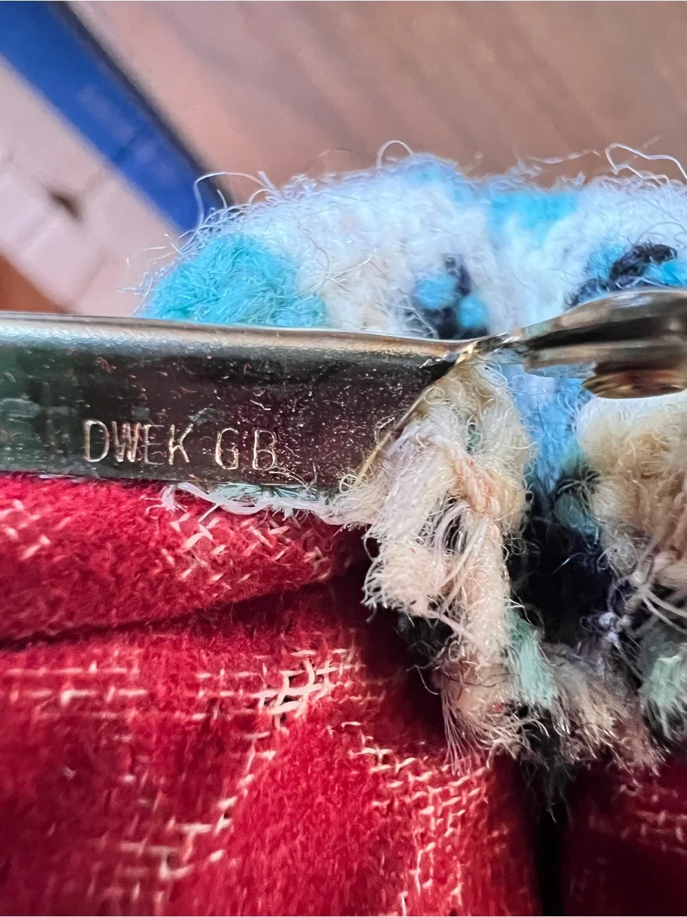 Vintage 1960s Dwek GB Wool Coin Purse